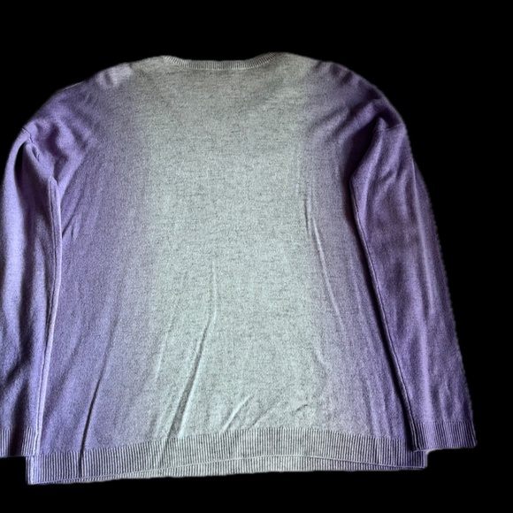 Vince. Vertical Dip Dye Crewneck Sweater - Cloud/Waterlily (NWOT) - Picture 10 of 10
